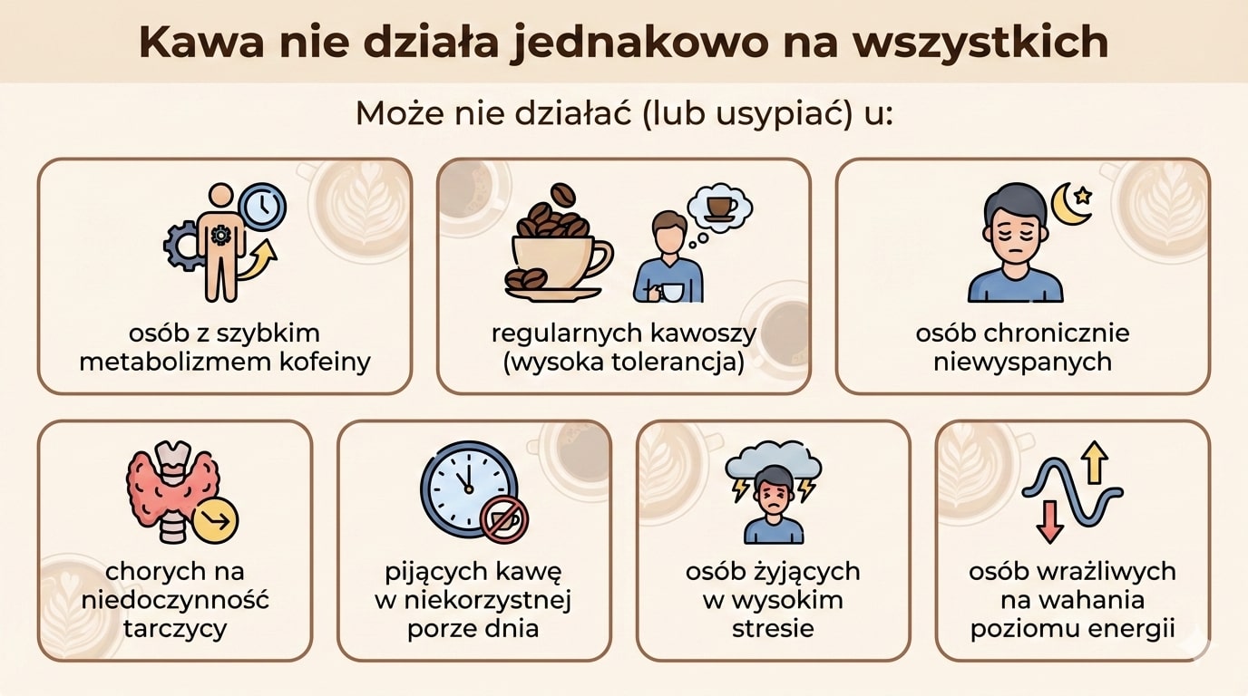 Kawa nie działa jednakowo na wszystkich