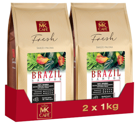 Zestaw Brazil Santos MK Fresh kawa ziarnista 2x1kg