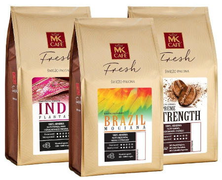 Zestaw Świeżo palona MK Fresh kawa ziarnista 3x1kg