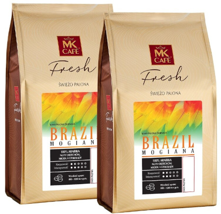 Zestaw Brazil Mogiana MK Fresh kawa ziarnista 2x1kg