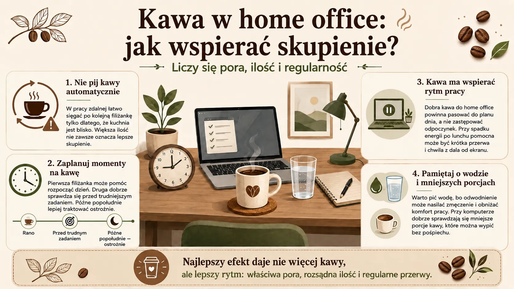 Kawa w home office - jak wspierać skupienie?