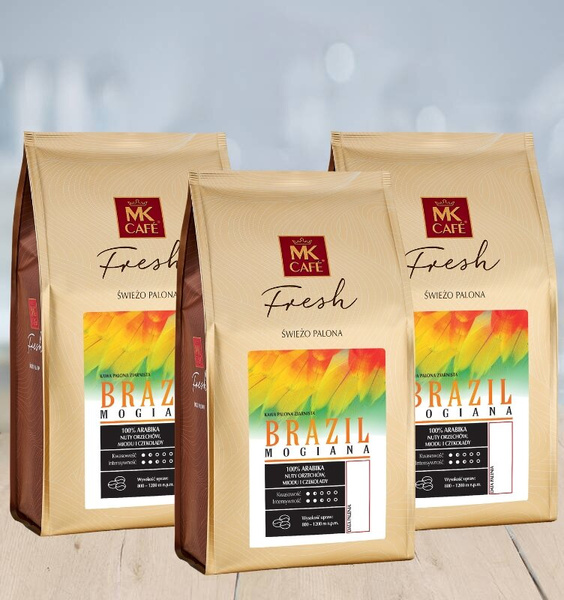 Zestaw Brazil Mogiana MK Fresh kawa ziarnista 3x1kg