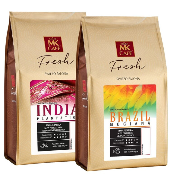 Zestaw Świeżo Palona MK Fresh kawa ziarnista 2x1kg
