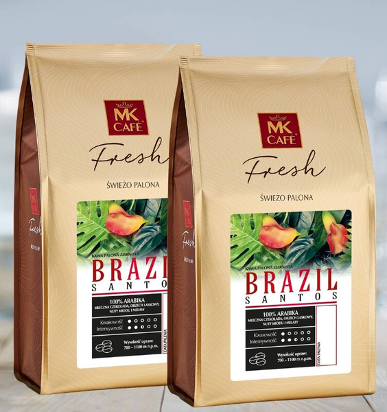 Zestaw kawy ziarnistej Brazil Santos MK Fresh 2x1kg