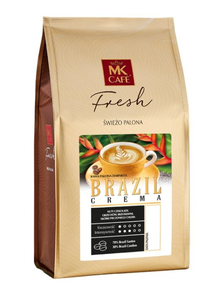 Kawa Brazil Crema MK Fresh ziarnista 1 kg