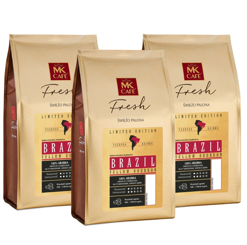 Zestaw kawy ziarnistej Brazil Yellow Bourbon Fazenda Rainha MK Fresh 3x1kg