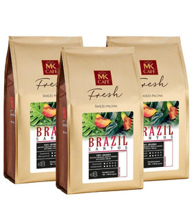 Zestaw kawy ziarnistej Brazil Santos MK Fresh 3x1kg