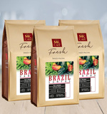 Zestaw kawy ziarnistej Brazil Santos MK Fresh 3x1kg