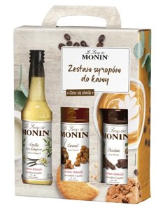 Zestaw syropów Monin do kawy 3x250 ml