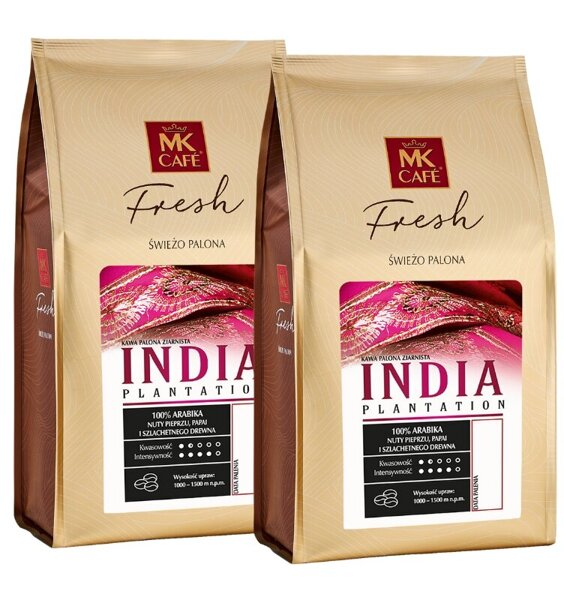 Zestaw INDIA PLANTATION MK Fresh kawa ziarnista 2x1kg