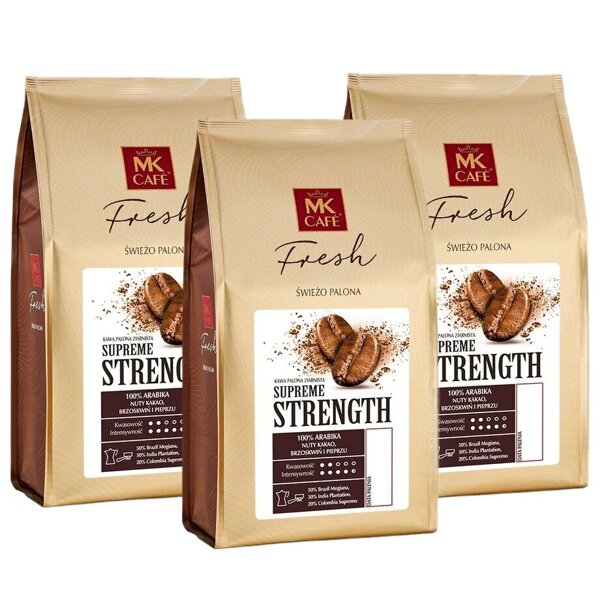 Zestaw SUPREME STRENGTH MK Fresh kawa ziarnista 3x1kg